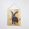 Miniature-Tableau-palette-origami-lapin-noir