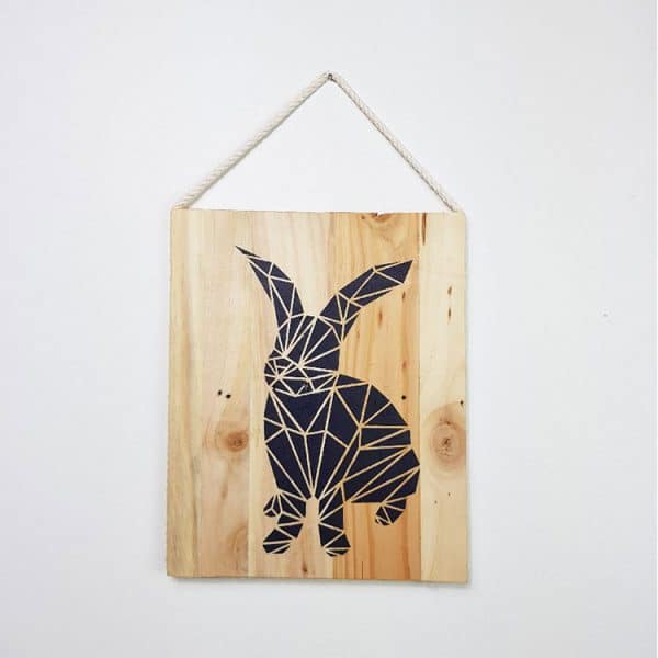 Miniature-Tableau-palette-origami-lapin-noir