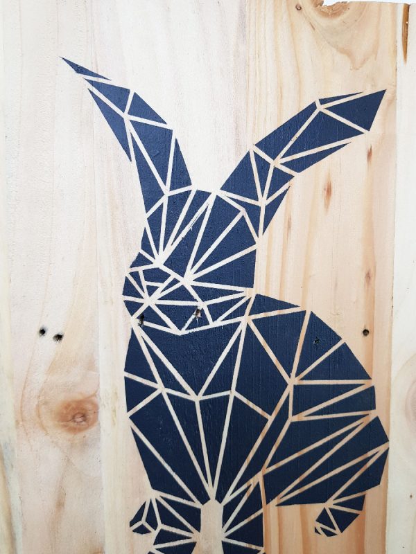 Tableau-palette-origami-lapin-noir