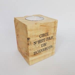 Bougeoir – Cube de Palette Ceci n’est pas…