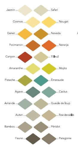 Nuancier_Camaelle___volet_des_jaunes_oranges_verts_marrron