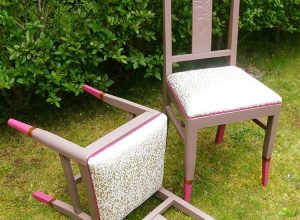 Relooking Chaises Art Déco by Le Crapaud Charmant